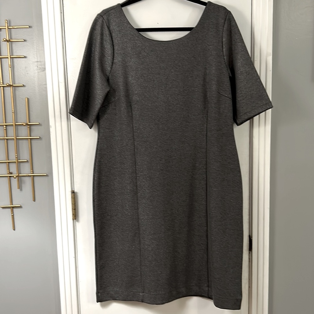Banana Republic Charcoal Gray Dress, Sz 16